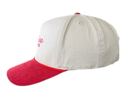 Varsity Red Suede Snapback