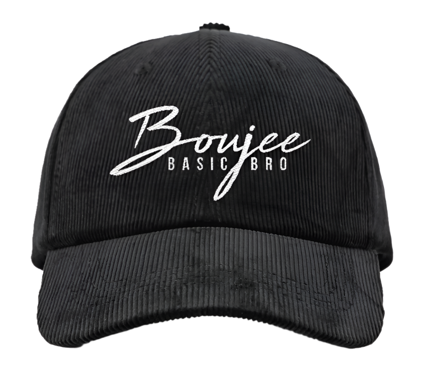 Black Corduroy Dad Hat