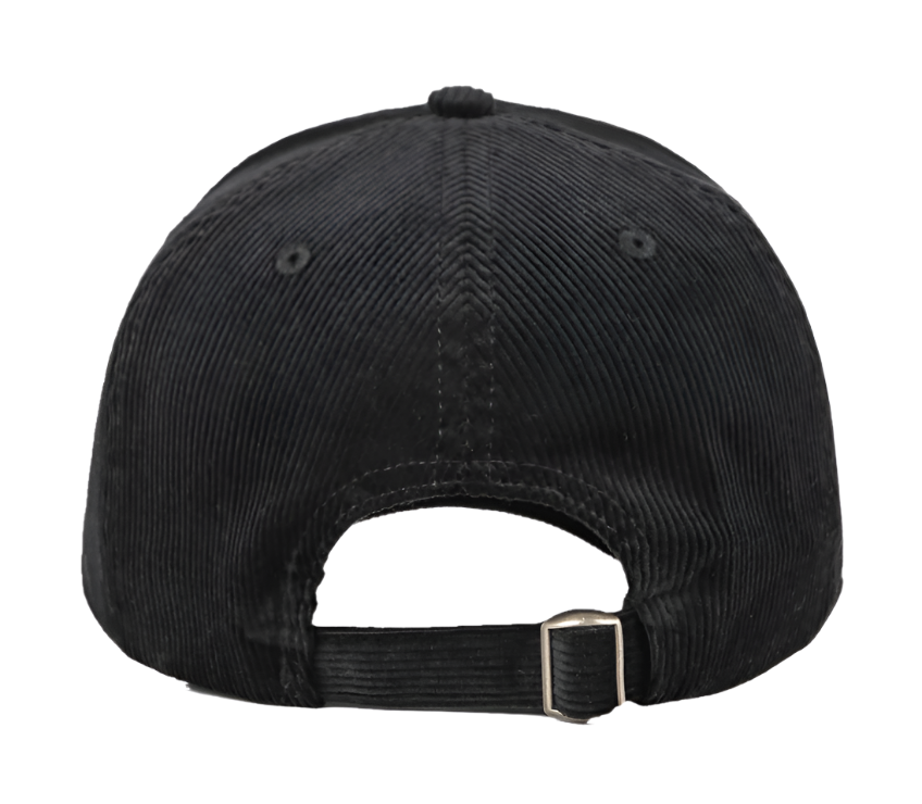 Black Corduroy Dad Hat