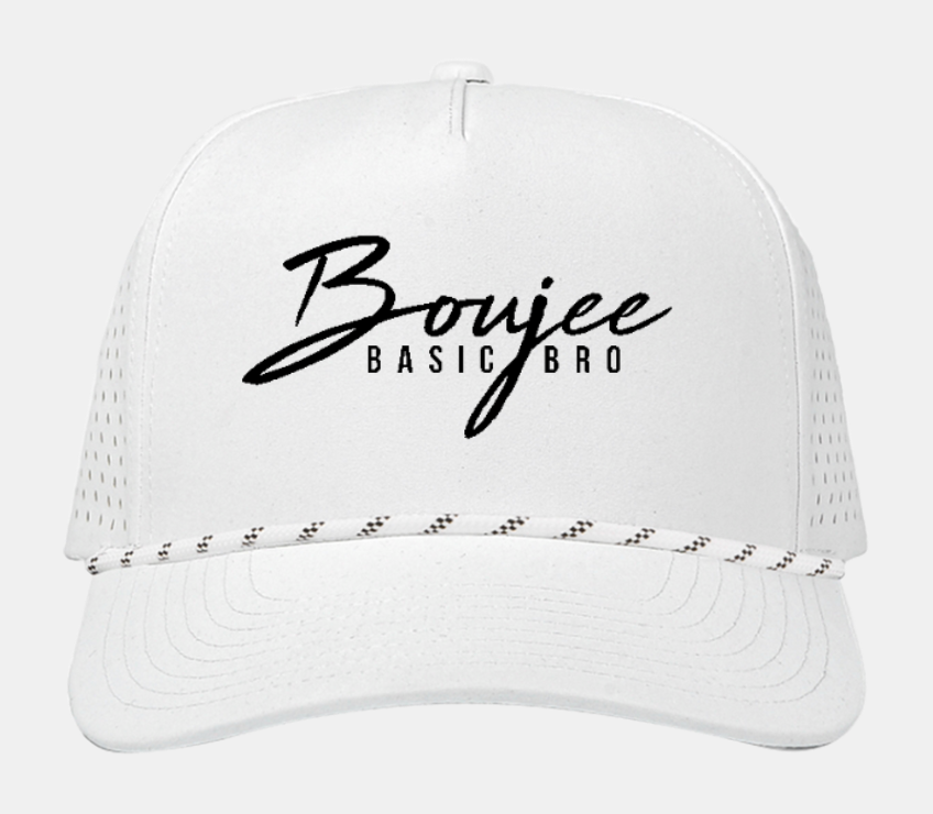 White Trucker Rope Hat