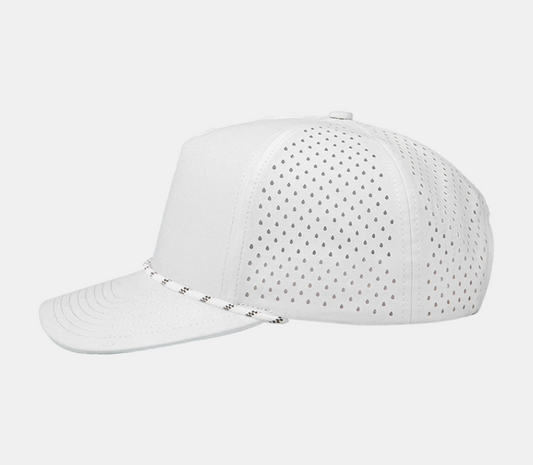White Trucker Rope Hat
