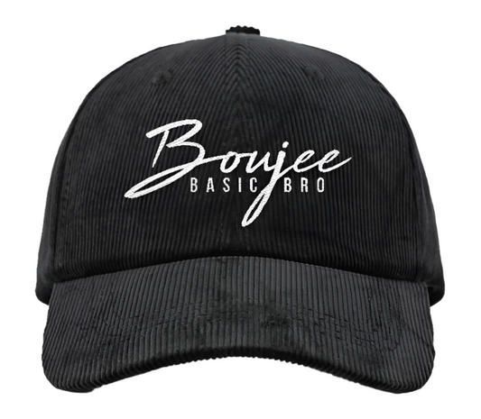 Black Corduroy Dad Hat